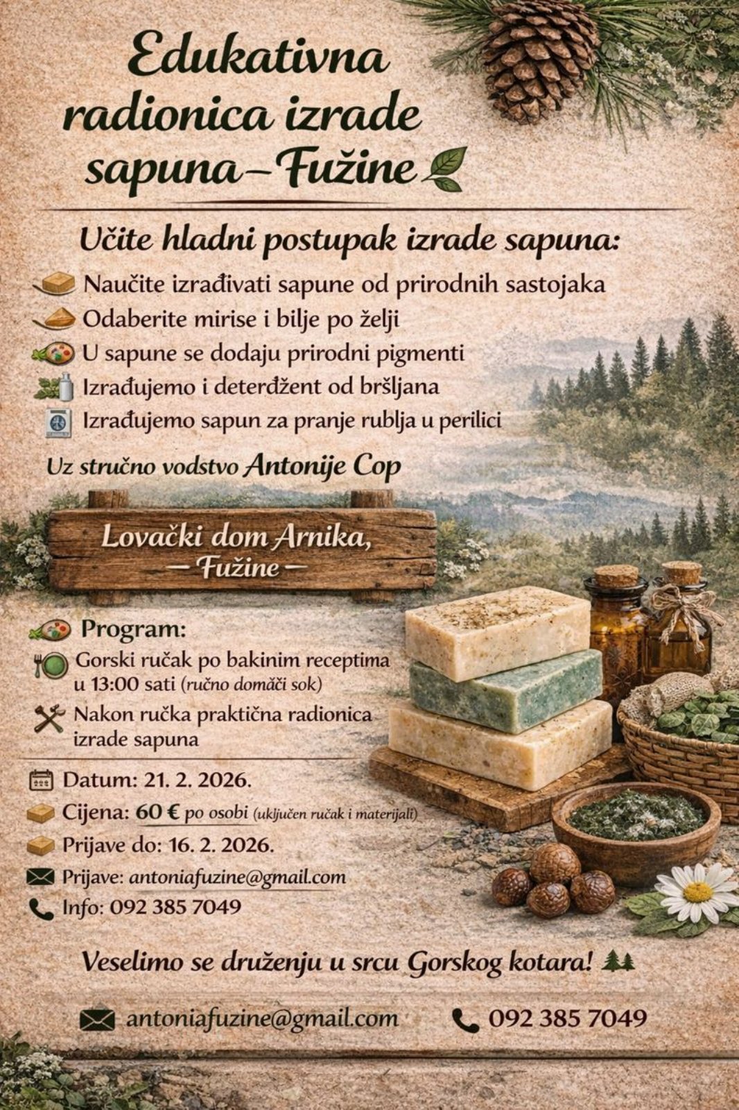 Radionica izrade sapuna – Fužine