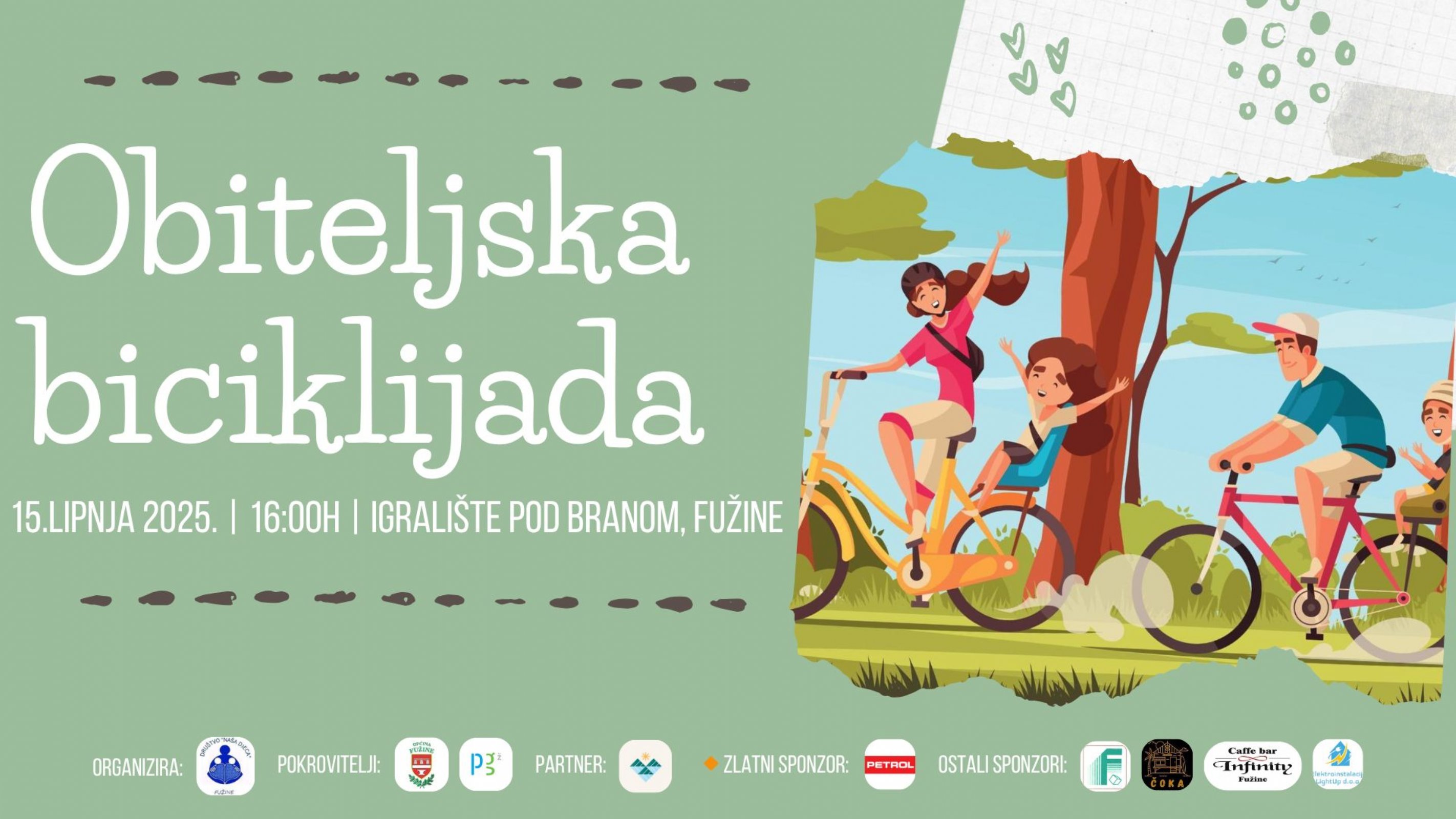 Obiteljska biciklijada u Fužinama 