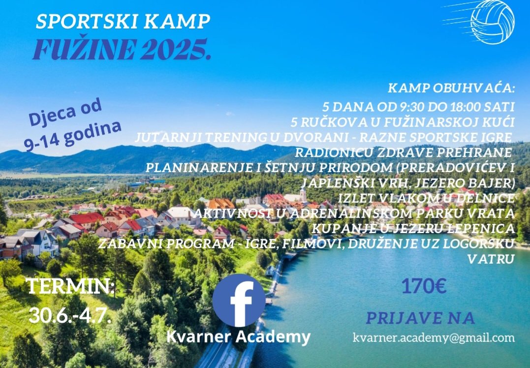 SPORTSKI KAMP FUŽINE 2025.